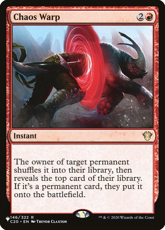 Chaos Warp [Secret Lair: Heads I Win, Tails You Lose] MTG Single Magic: The Gathering  | Multizone: Comics And Games