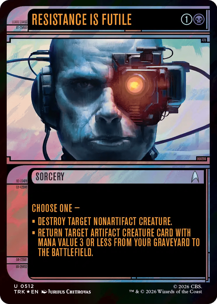 Resistance Is Futile (Showcase) (Surge Foil) [Star Trek] MTG Single Magic: The Gathering  | Multizone: Comics And Games