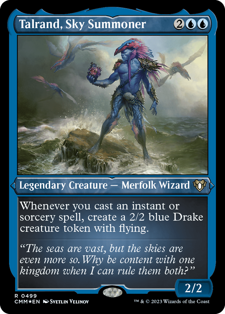 Talrand, Sky Summoner (Foil Etched) [Commander Masters] MTG Single Magic: The Gathering  | Multizone: Comics And Games