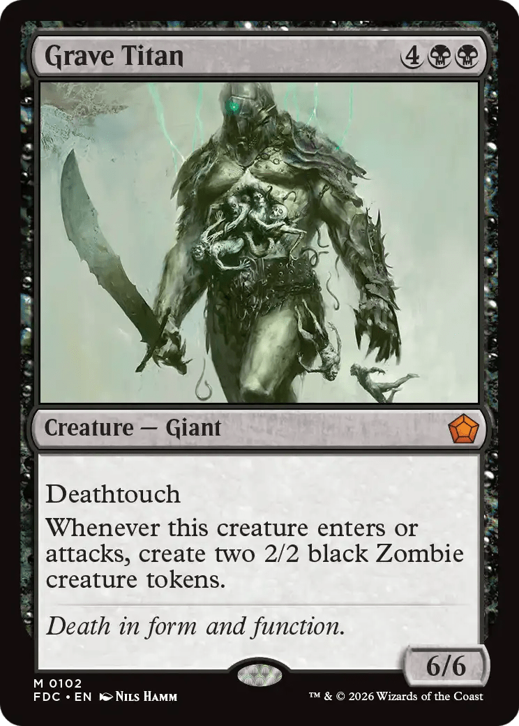 Grave Titan [Foundations Commander] MTG Single Magic: The Gathering  | Multizone: Comics And Games