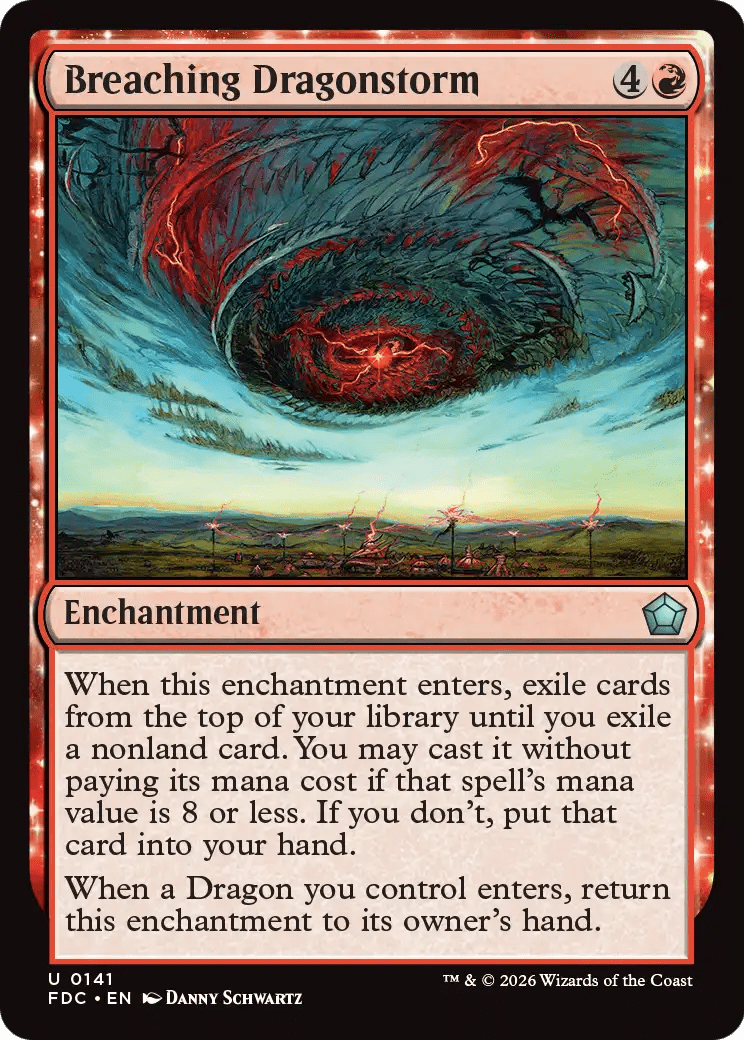 Breaching Dragonstorm [Foundations Commander] MTG Single Magic: The Gathering  | Multizone: Comics And Games
