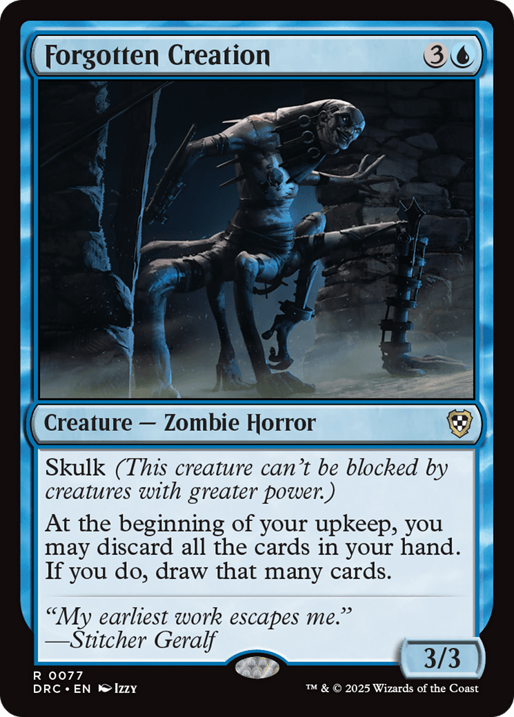 Forgotten Creation [Aetherdrift Commander] MTG Single Magic: The Gathering  | Multizone: Comics And Games