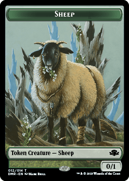 Goblin // Sheep Double-Sided Token [Dominaria Remastered Tokens] MTG Single Magic: The Gathering  | Multizone: Comics And Games