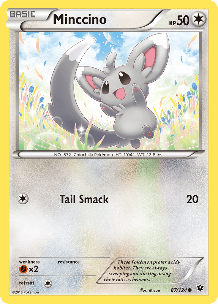 Minccino (87/124) [XY: Fates Collide] Pokemon Single Pokémon  | Multizone: Comics And Games