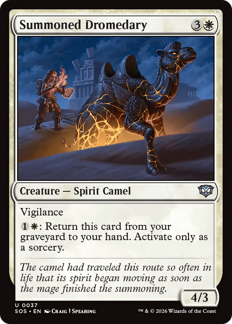 Summoned Dromedary [Secrets of Strixhaven] MTG Single Magic: The Gathering  | Multizone: Comics And Games