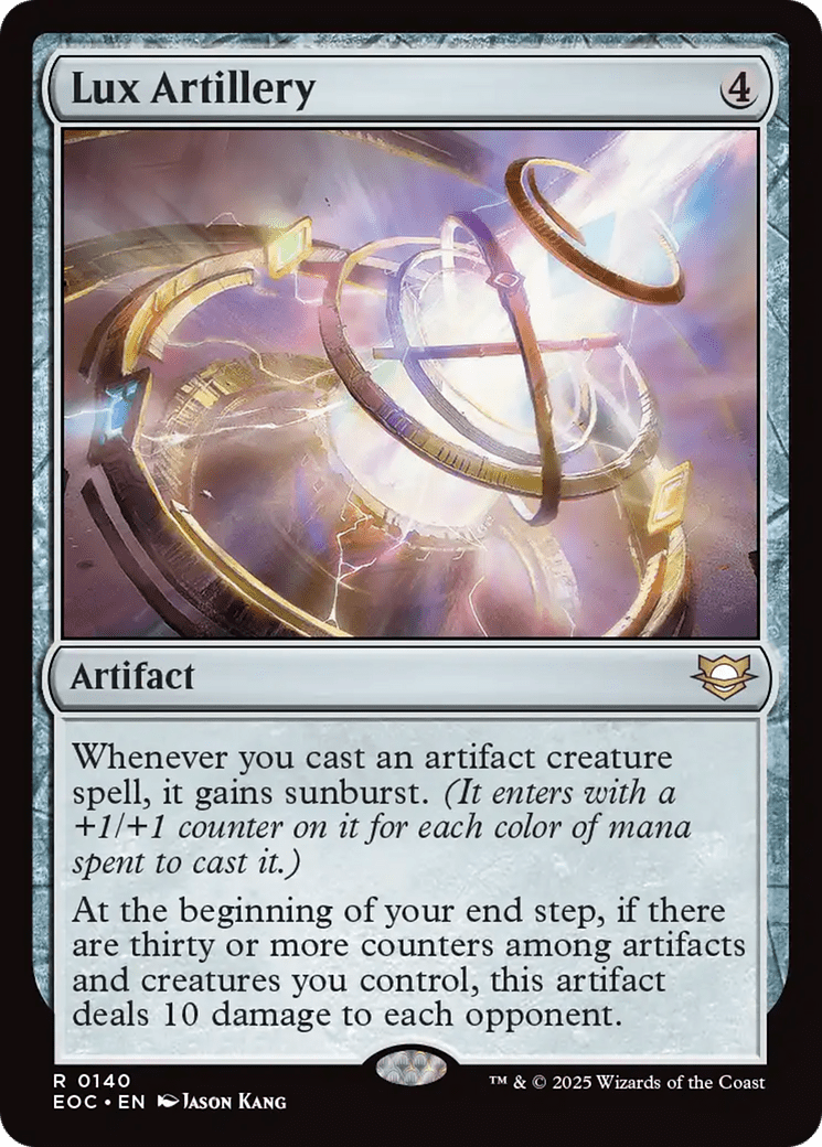 Lux Artillery [Edge of Eternities Commander] MTG Single Magic: The Gathering  | Multizone: Comics And Games