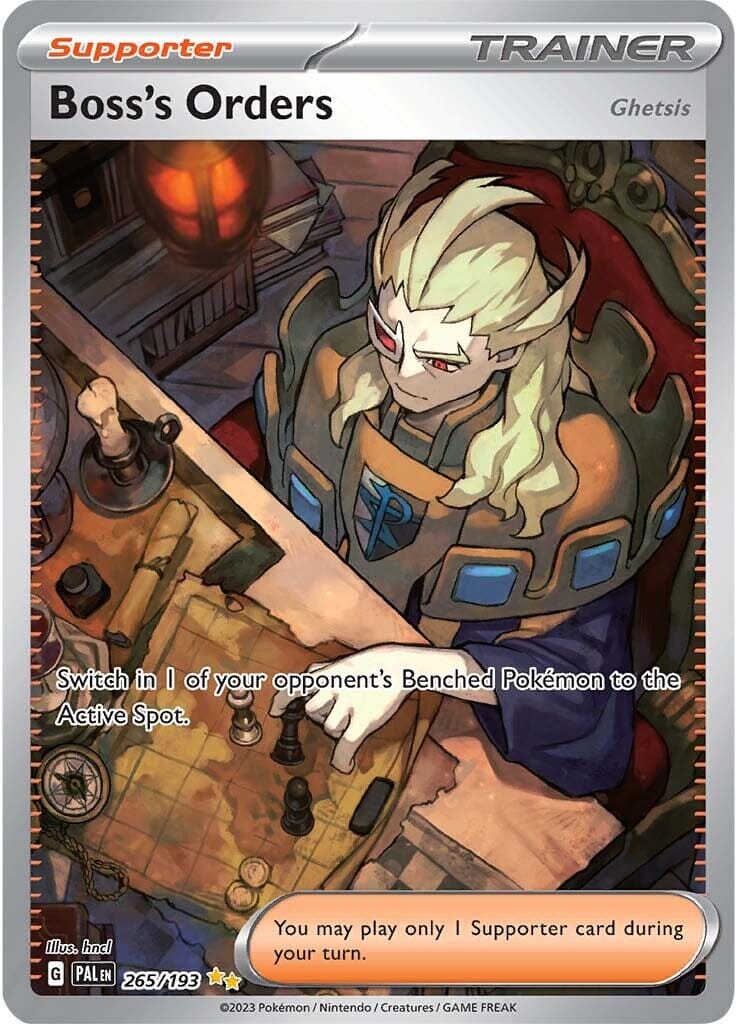 Boss's Orders (265/193) [Scarlet & Violet: Paldea Evolved] Pokemon Single Pokémon  | Multizone: Comics And Games