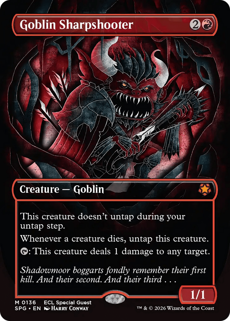 Goblin Sharpshooter (Borderless) [Lorwyn Eclipsed Special Guests] MTG Single Magic: The Gathering  | Multizone: Comics And Games