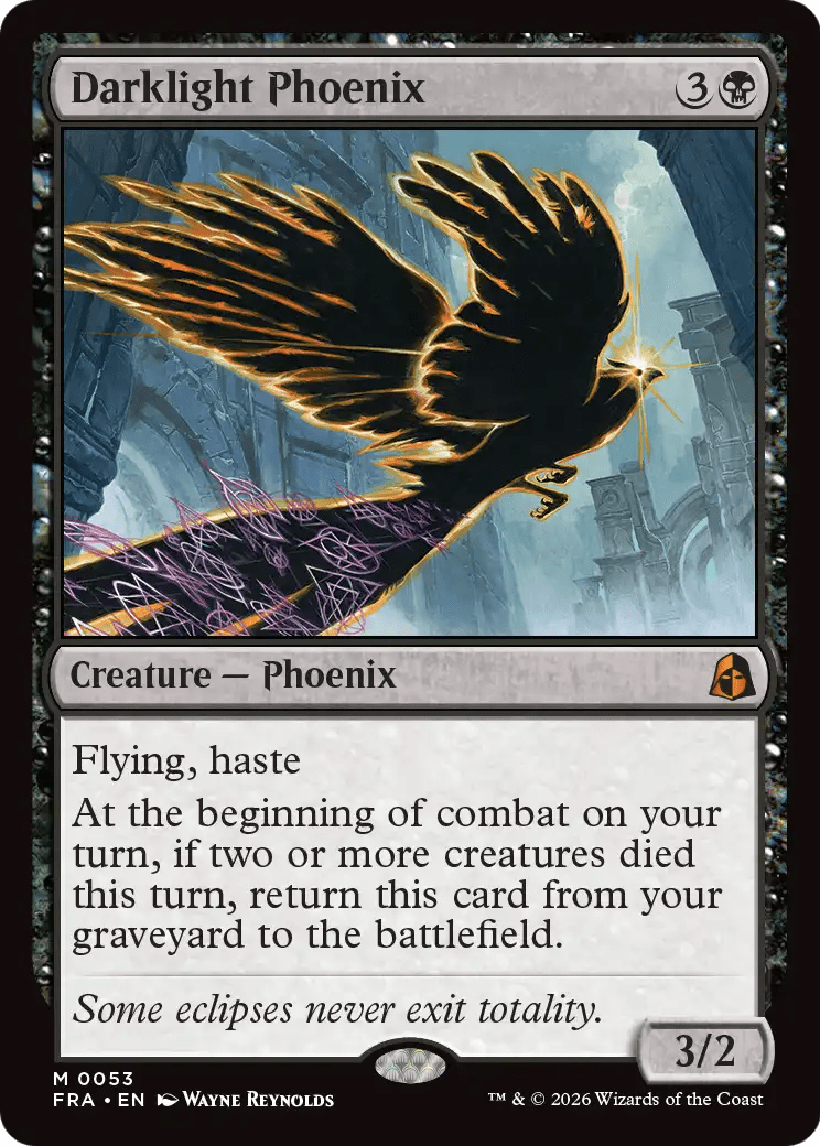 Darklight Phoenix [Reality Fracture] MTG Single Magic: The Gathering  | Multizone: Comics And Games