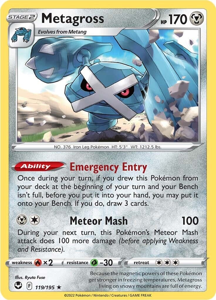 Metagross (119/195) [Sword & Shield: Silver Tempest] Pokemon Single Pokémon  | Multizone: Comics And Games