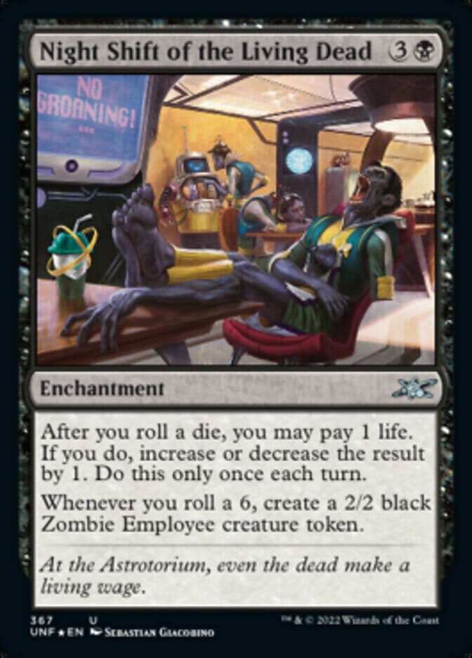 Night Shift of the Living Dead (Galaxy Foil) [Unfinity] MTG Single Magic: The Gathering  | Multizone: Comics And Games