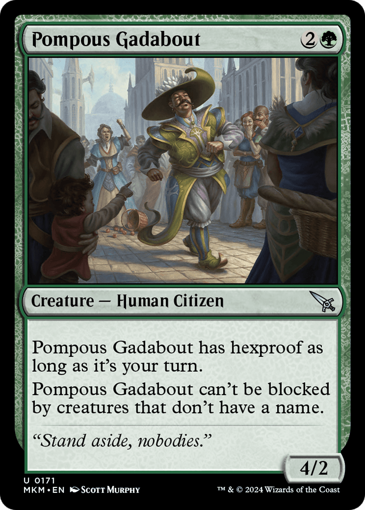 Pompous Gadabout [Murders at Karlov Manor] MTG Single Magic: The Gathering  | Multizone: Comics And Games