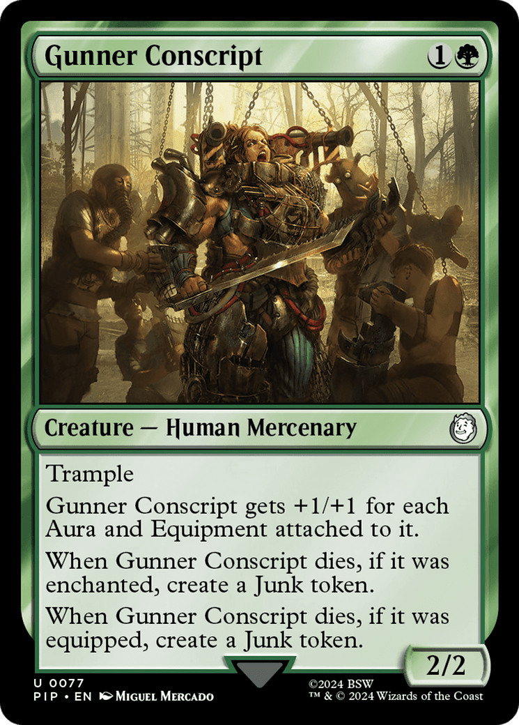 Gunner Conscript [Fallout] MTG Single Magic: The Gathering  | Multizone: Comics And Games