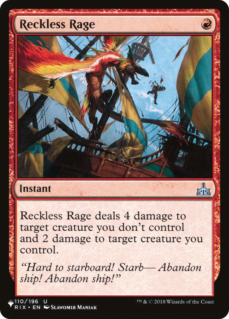 Reckless Rage [The List] MTG Single Magic: The Gathering  | Multizone: Comics And Games