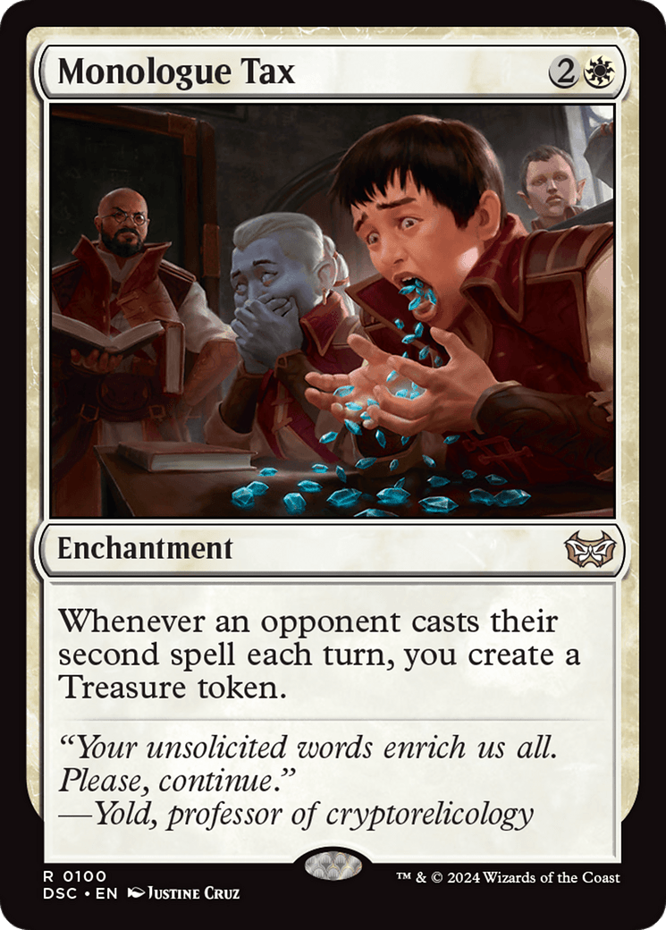 Monologue Tax [Duskmourn: House of Horror Commander] MTG Single Magic: The Gathering  | Multizone: Comics And Games