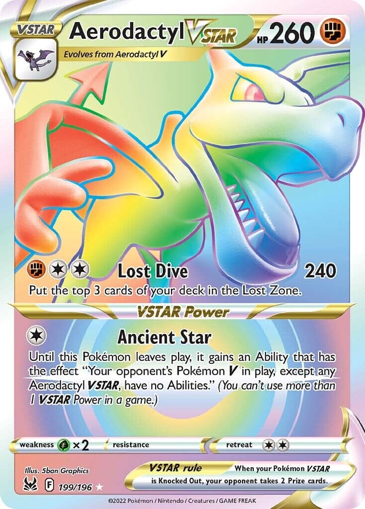 Aerodactyl VSTAR (199/196) [Sword & Shield: Lost Origin] Pokemon Single Pokémon  | Multizone: Comics And Games