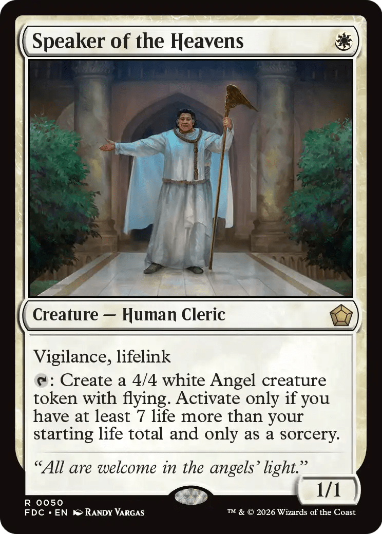 Speaker of the Heavens [Foundations Commander] MTG Single Magic: The Gathering  | Multizone: Comics And Games