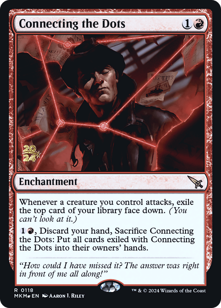 Connecting the Dots [Murders at Karlov Manor Prerelease Promos] MTG Single Magic: The Gathering  | Multizone: Comics And Games