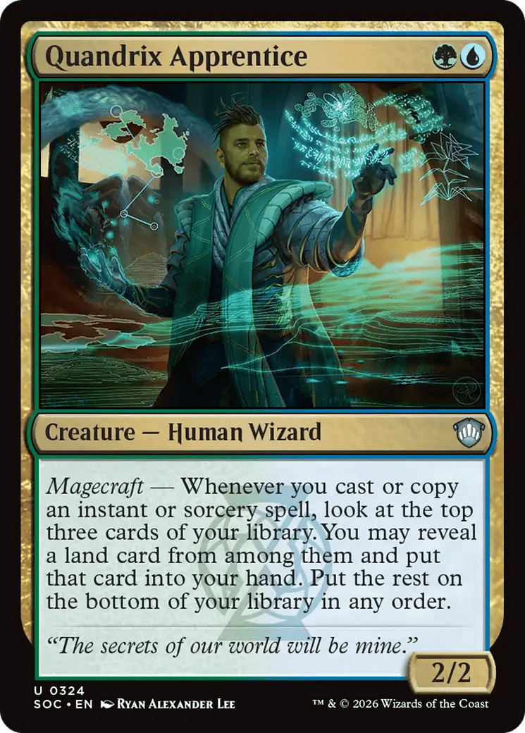Quandrix Apprentice [Secrets of Strixhaven Commander] MTG Single Magic: The Gathering  | Multizone: Comics And Games