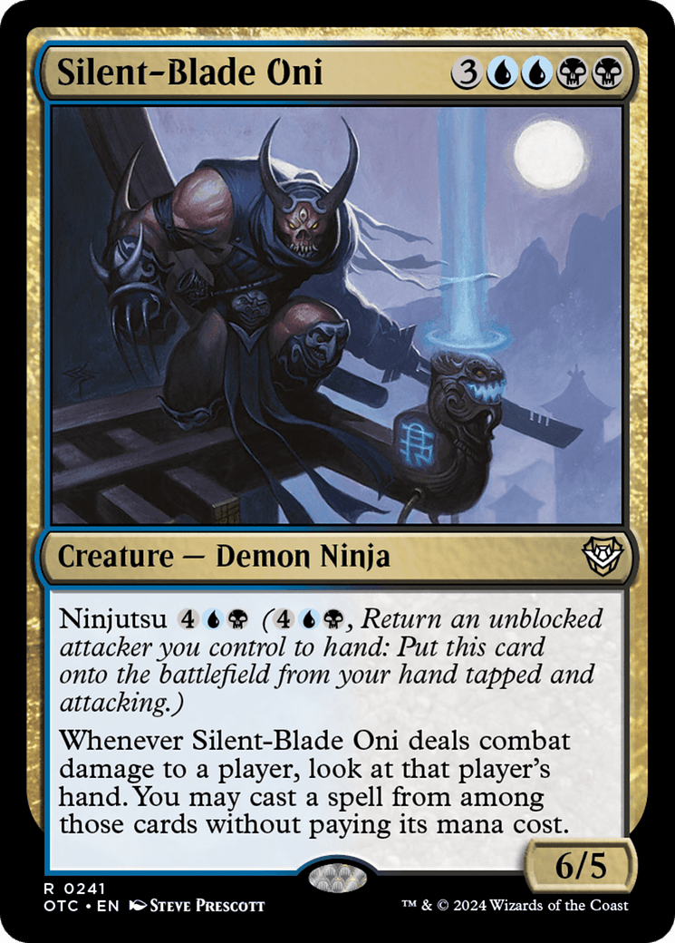 Silent-Blade Oni [Outlaws of Thunder Junction Commander] MTG Single Magic: The Gathering  | Multizone: Comics And Games