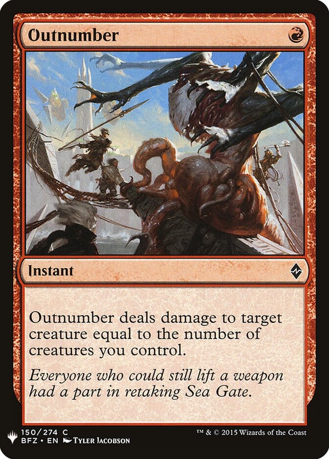 Outnumber [Mystery Booster] MTG Single Magic: The Gathering  | Multizone: Comics And Games