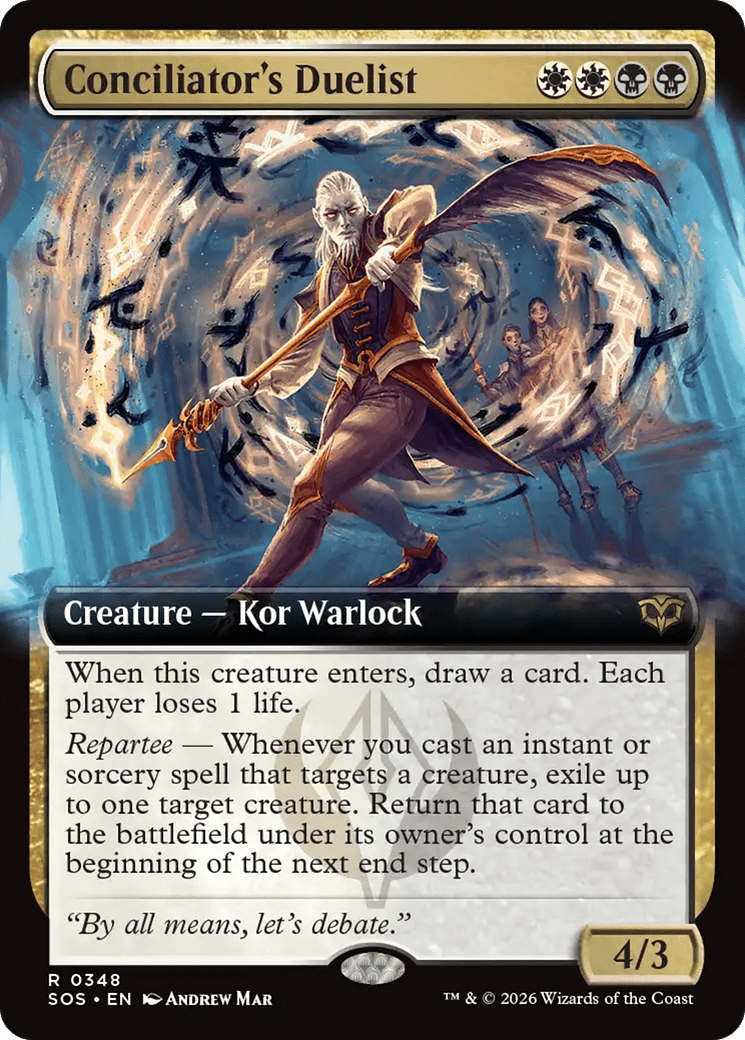Conciliator's Duelist (Extended Art) [Secrets of Strixhaven] MTG Single Magic: The Gathering  | Multizone: Comics And Games