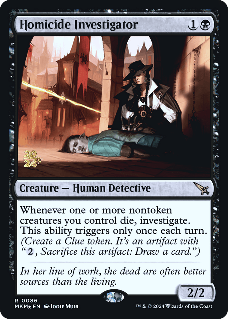 Homicide Investigator [Murders at Karlov Manor Prerelease Promos] MTG Single Magic: The Gathering  | Multizone: Comics And Games