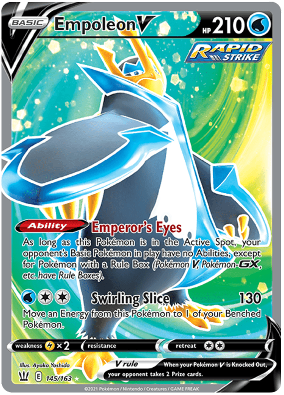 Empoleon V (145/163) [Sword & Shield: Battle Styles] Pokemon Single Pokémon  | Multizone: Comics And Games