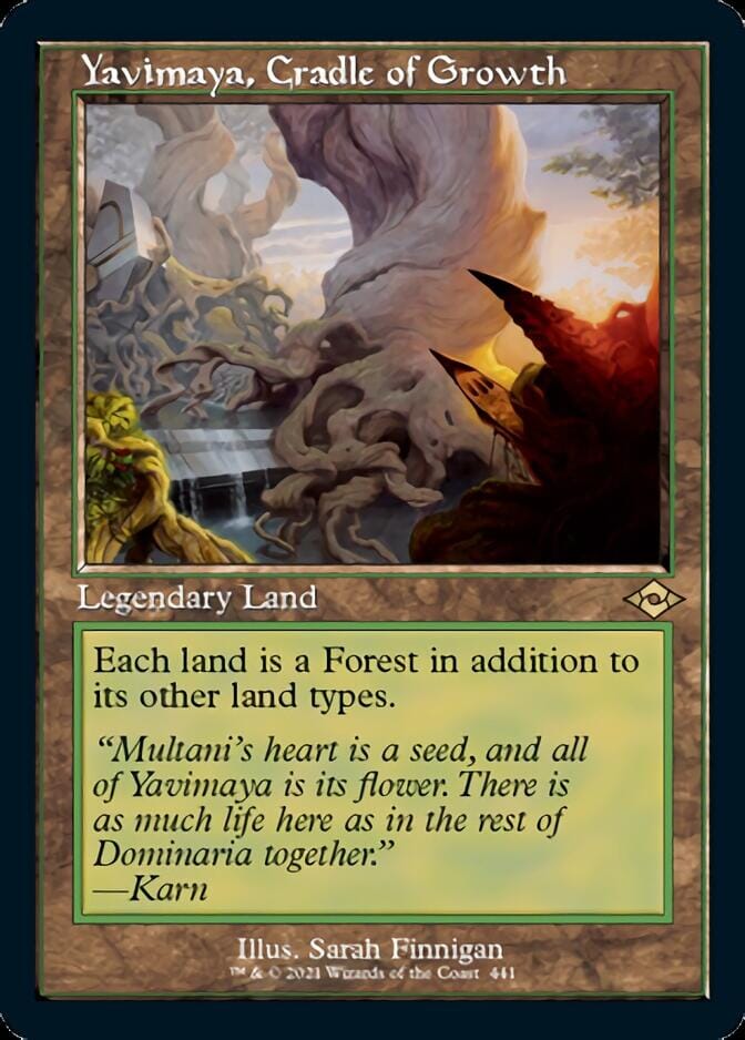 Yavimaya, Cradle of Growth (Retro Foil Etched) [Modern Horizons 2] MTG Single Magic: The Gathering  | Multizone: Comics And Games