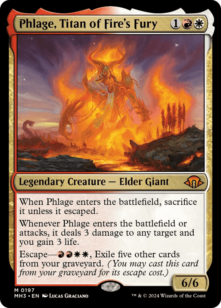 Phlage, Titan of Fire's Fury [Modern Horizons 3] MTG Single Magic: The Gathering  | Multizone: Comics And Games