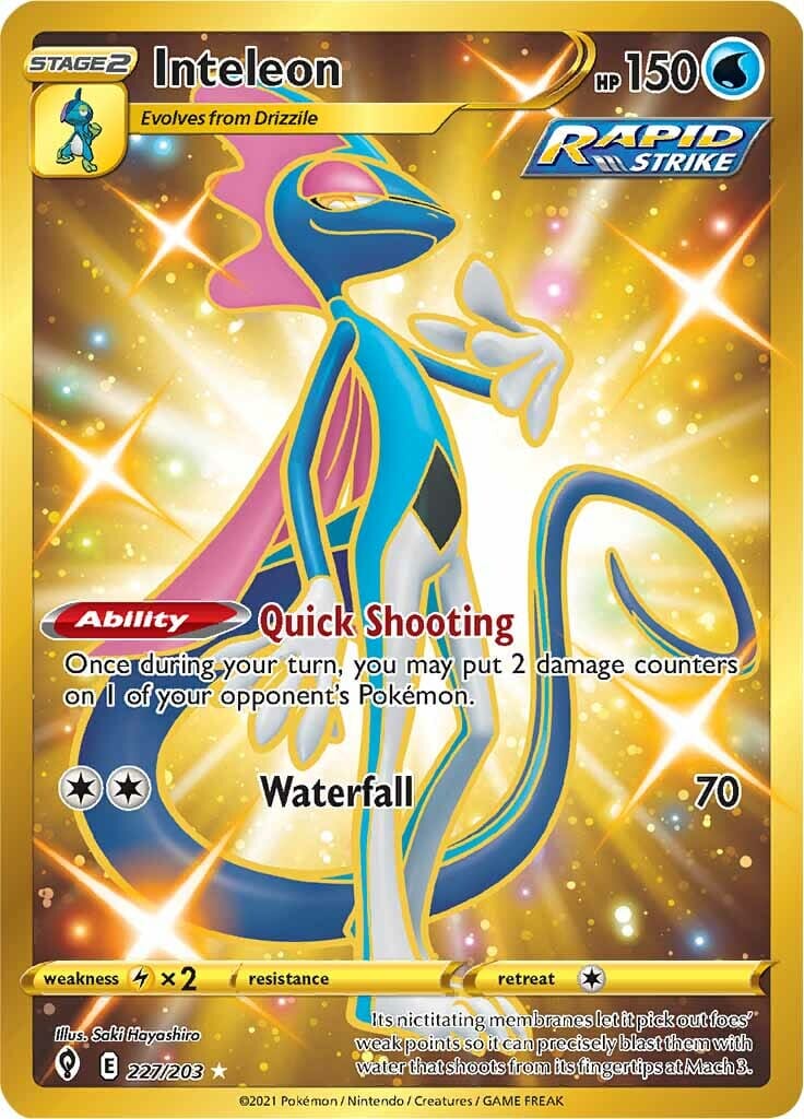 Inteleon (227/203) [Sword & Shield: Evolving Skies] Pokemon Single Pokémon  | Multizone: Comics And Games