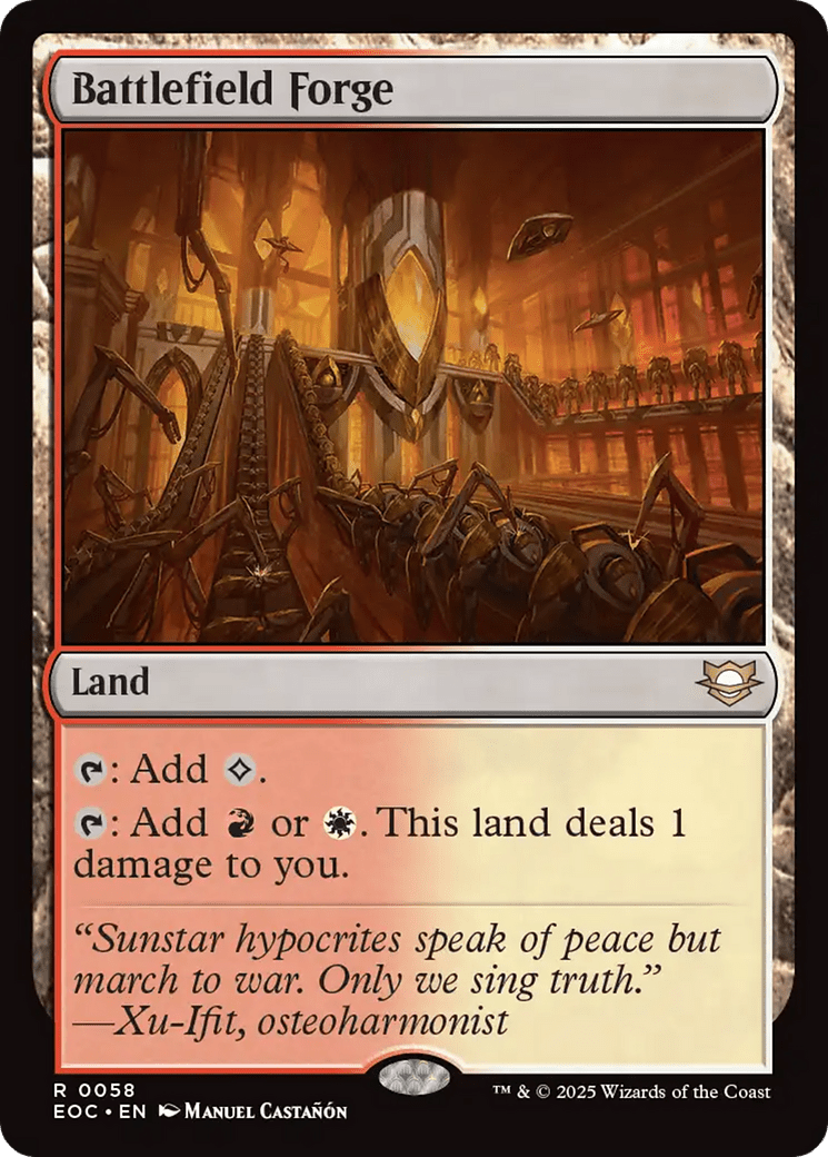 Battlefield Forge [Edge of Eternities Commander] MTG Single Magic: The Gathering  | Multizone: Comics And Games