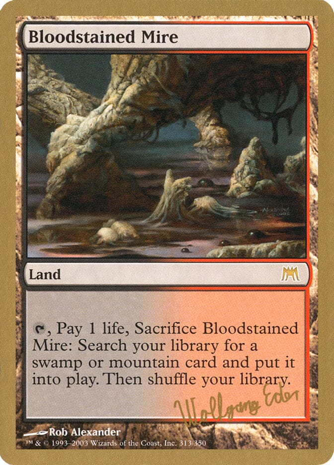 Bloodstained Mire (Wolfgang Eder) [World Championship Decks 2003] MTG Single Magic: The Gathering  | Multizone: Comics And Games