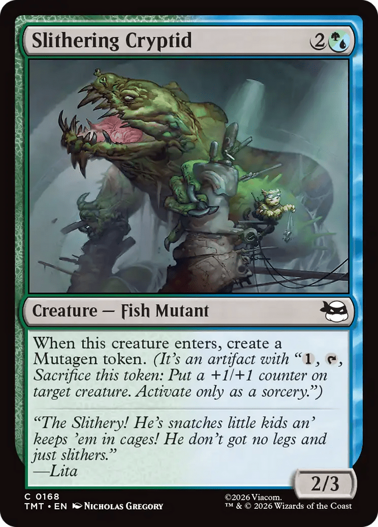Slithering Cryptid [Teenage Mutant Ninja Turtles] MTG Single Magic: The Gathering  | Multizone: Comics And Games