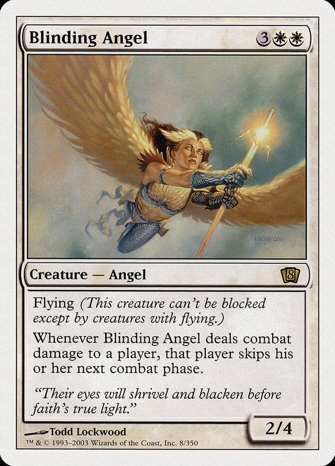 Blinding Angel (8th Edition) [Oversize Cards] MTG Single Magic: The Gathering  | Multizone: Comics And Games
