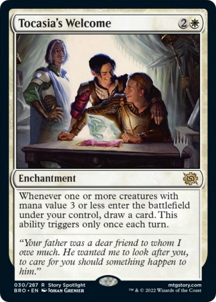 Tocasia's Welcome (Promo Pack) [The Brothers' War Promos] MTG Single Magic: The Gathering  | Multizone: Comics And Games