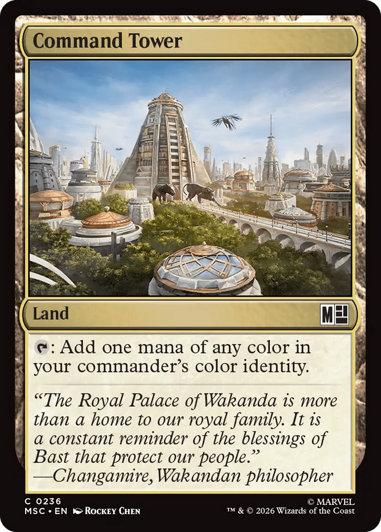 Command Tower (0236) [Marvel Super Heroes Commander] MTG Single Magic: The Gathering  | Multizone: Comics And Games