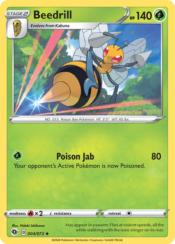 Beedrill (004/073) [Sword & Shield: Champion's Path] Pokemon Single Pokémon  | Multizone: Comics And Games
