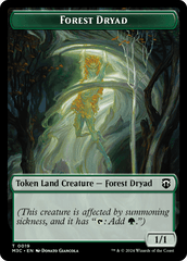 Forest Dryad (Ripple Foil) // Emblem - Vivien Reid Double-Sided Token [Modern Horizons 3 Commander Tokens] MTG Single Magic: The Gathering  | Multizone: Comics And Games