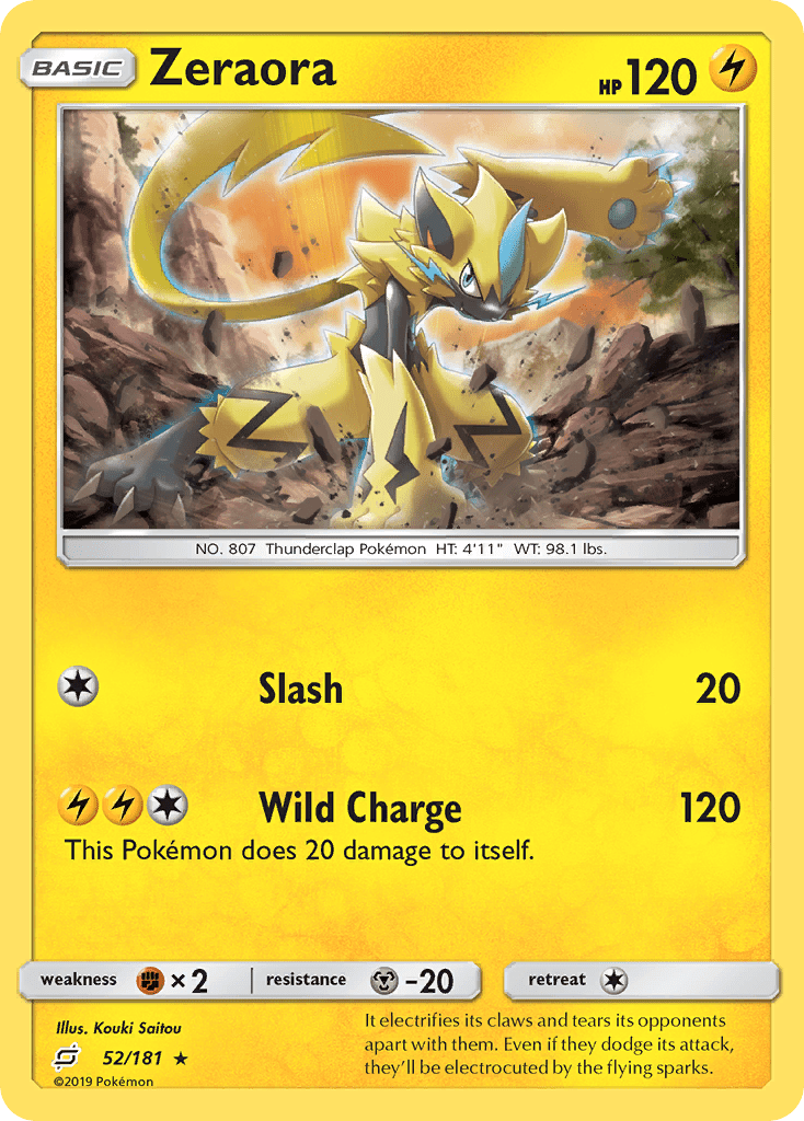 Zeraora (52/181) [Sun & Moon: Team Up] Pokemon Single Pokémon  | Multizone: Comics And Games