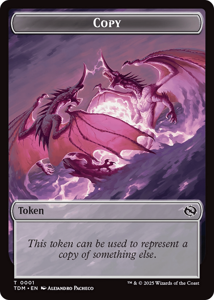 Karox Bladewing // Copy Double-Sided Token [Tarkir: Dragonstorm Commander Tokens] MTG Single Magic: The Gathering  | Multizone: Comics And Games