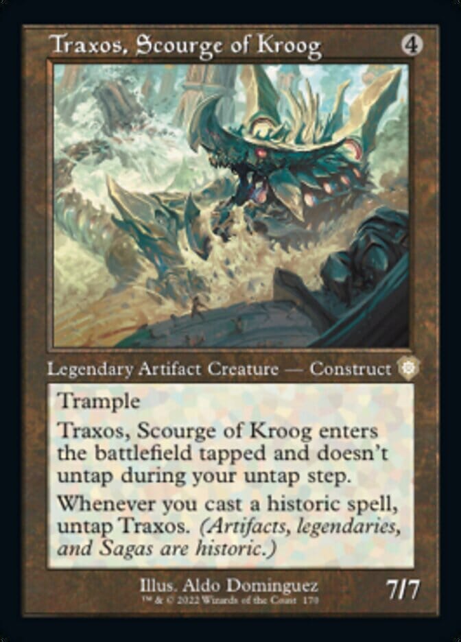Traxos, Scourge of Kroog (Retro) [The Brothers' War Commander] MTG Single Magic: The Gathering  | Multizone: Comics And Games