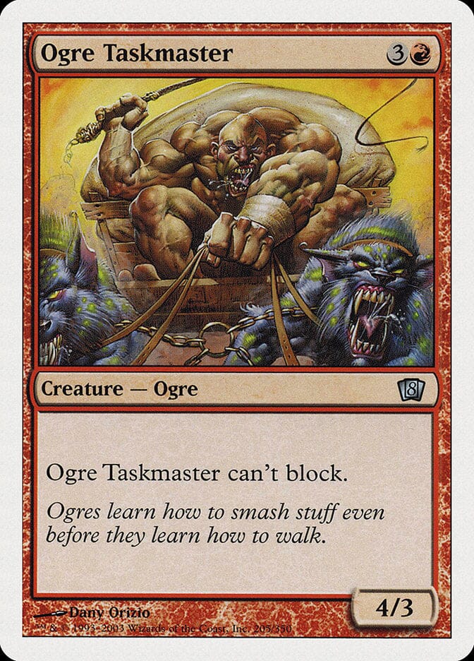 Ogre Taskmaster [Eighth Edition] MTG Single Magic: The Gathering  | Multizone: Comics And Games