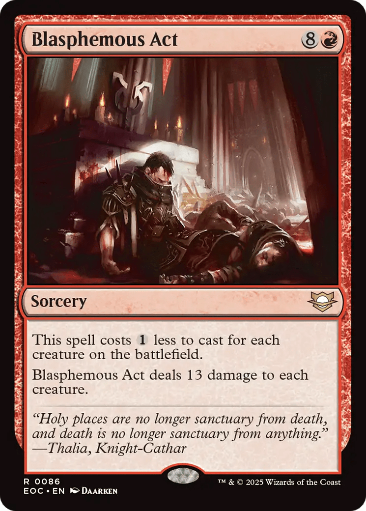 Blasphemous Act [Edge of Eternities Commander] MTG Single Magic: The Gathering  | Multizone: Comics And Games