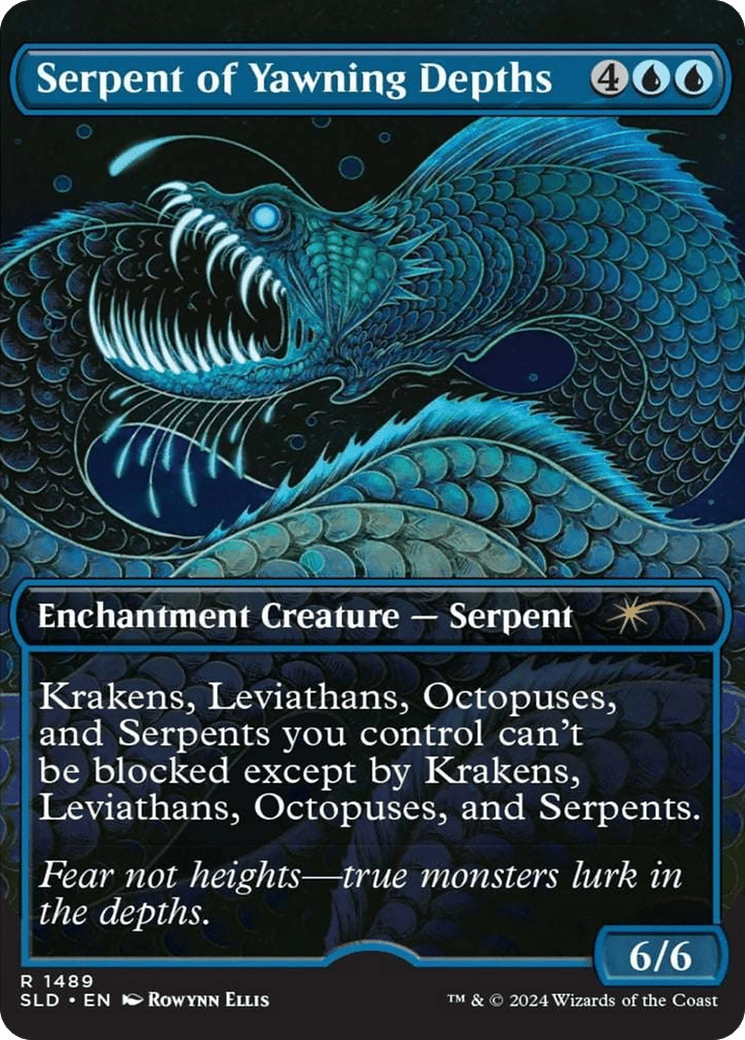 Serpent of Yawning Depths (Rainbow Foil) [Secret Lair Drop Series] MTG Single Magic: The Gathering  | Multizone: Comics And Games