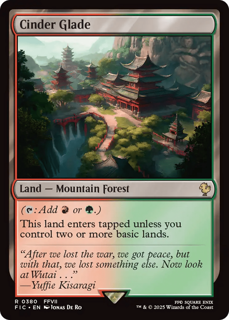 Cinder Glade [FINAL FANTASY Commander] MTG Single Magic: The Gathering  | Multizone: Comics And Games