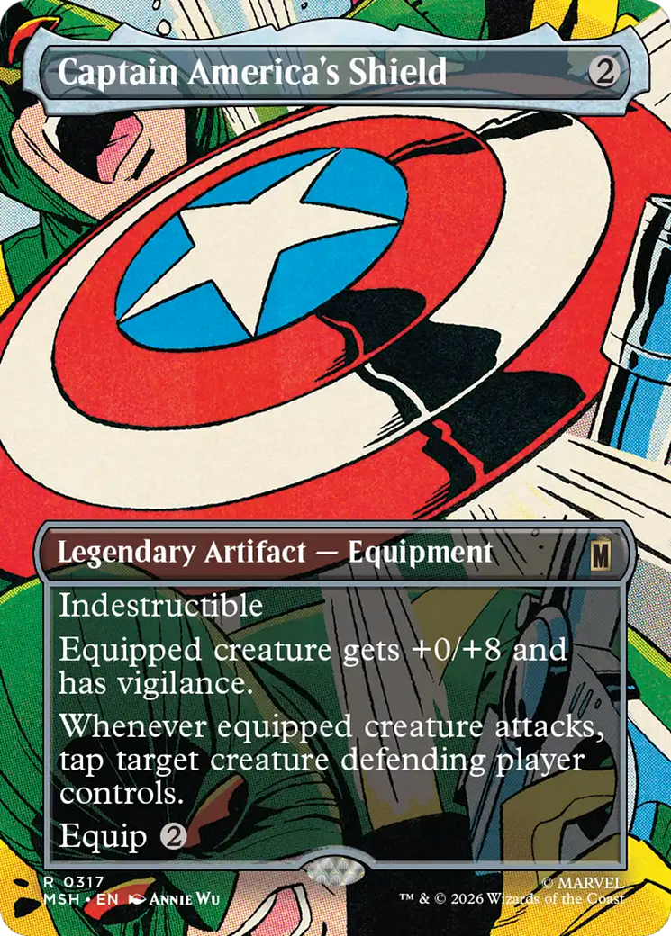 Captain America's Shield (Borderless) (0317) [Marvel Super Heroes] | Multizone: Comics And Games