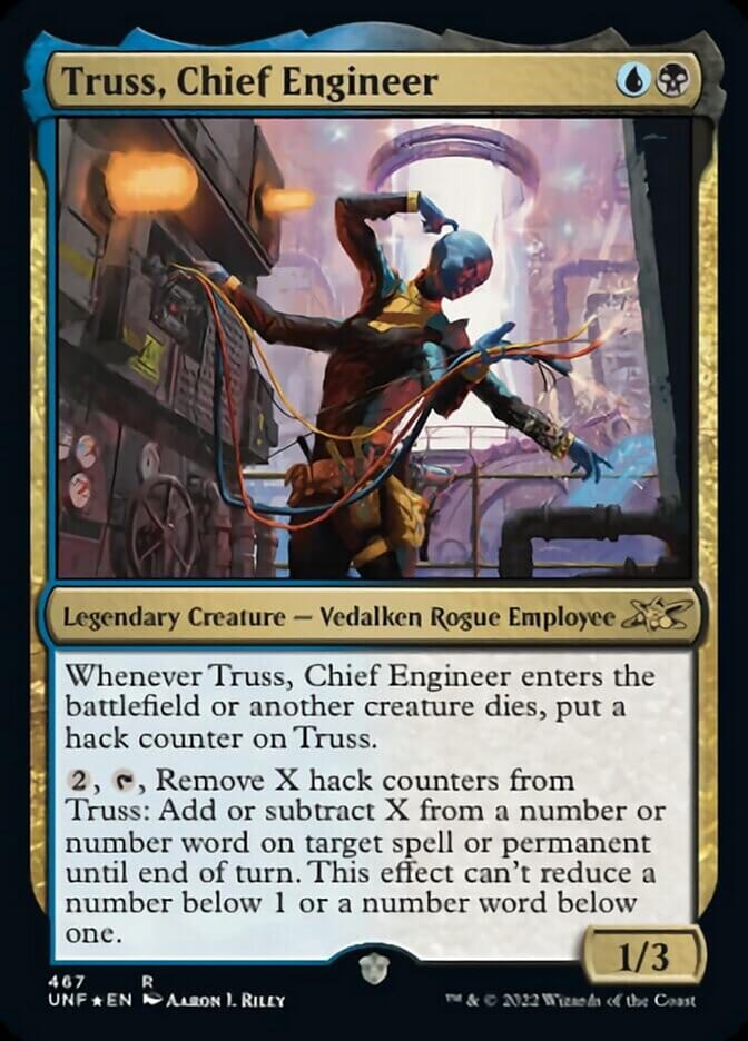 Truss, Chief Engineer (Galaxy Foil) [Unfinity] MTG Single Magic: The Gathering  | Multizone: Comics And Games