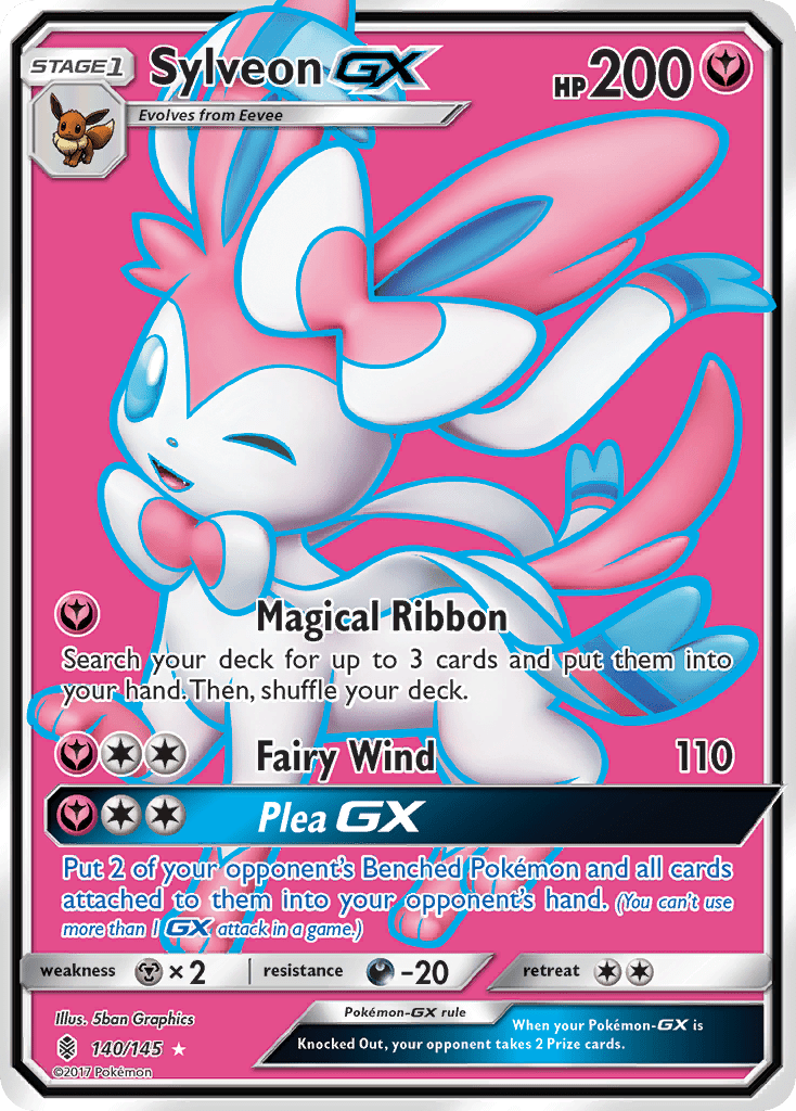 Sylveon GX (140/145) [Sun & Moon: Guardians Rising] Pokemon Single Pokémon  | Multizone: Comics And Games