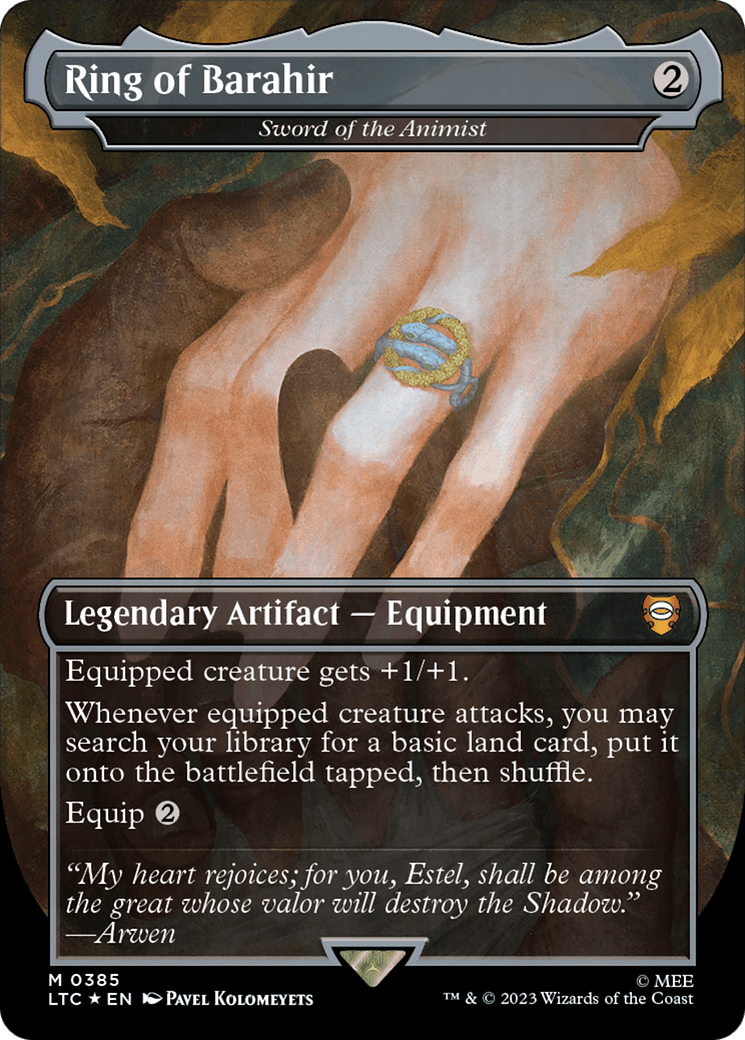 Ring of Barahir - Sword of the Animist (Surge Foil Realms and Relics) [The Lord of the Rings: Tales of Middle-Earth Commander] MTG Single Magic: The Gathering  | Multizone: Comics And Games